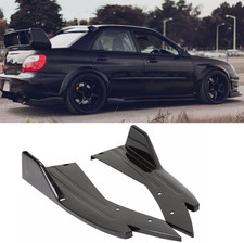 For Subaru Impreza Wrx Rear Bumper Lip Diffuser Splitter Spoiler Glossy Black