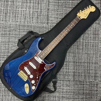 Electric Guitar Fender USA Deluxe Player Stratocaster 2011 Transparent Blue