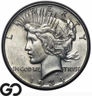 1934 Peace Dollar, Near Gem BU++
