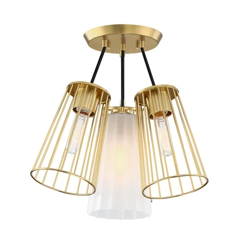 Designers Fountain D328M-SF Liana 4 Light 18"W Semi-flush Ceiling - Gold - Picture 6 of 6