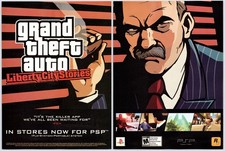 Grand Theft Auto Liberty City Stories - Original Print Ad/Poster Promo 2006