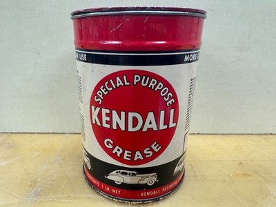 VINTAGE~ KENDALL SPECIAL PURPOSE GREASE~ 1 LB CAN W/ BEAUTIFUL PATINA! NICE CAN!