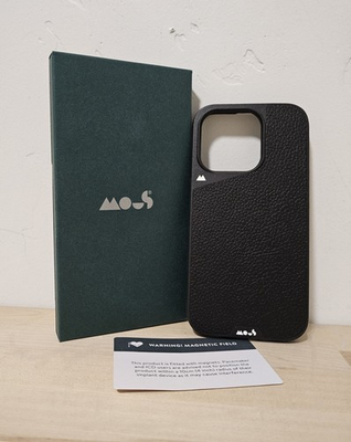 #ad Mous Limitless 5.0 Leather Case for iPhone 15 Pro in Black New Sealed $32.29