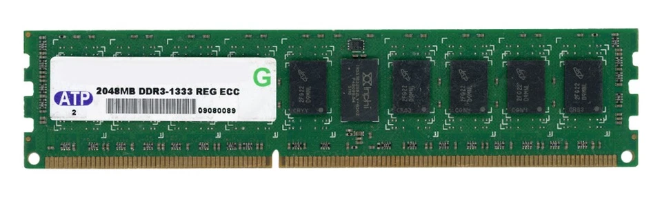 Server Memory ATP 2GB DDR3 2Rx8 1333MHz PC3-10600R Reg ECC - Image 2 of 2