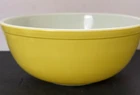 Vintage Pyrex 404 Large Nesting Mixing Bowl Primary Color Yellow 4 Qt MCM