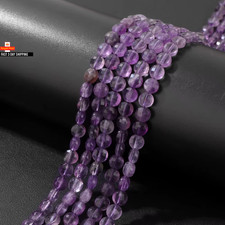 40 Farben Natürliche Facettierte Stein Perlen Rund Flach Münze Perlen 4/6Mm Lose Perlen Fo