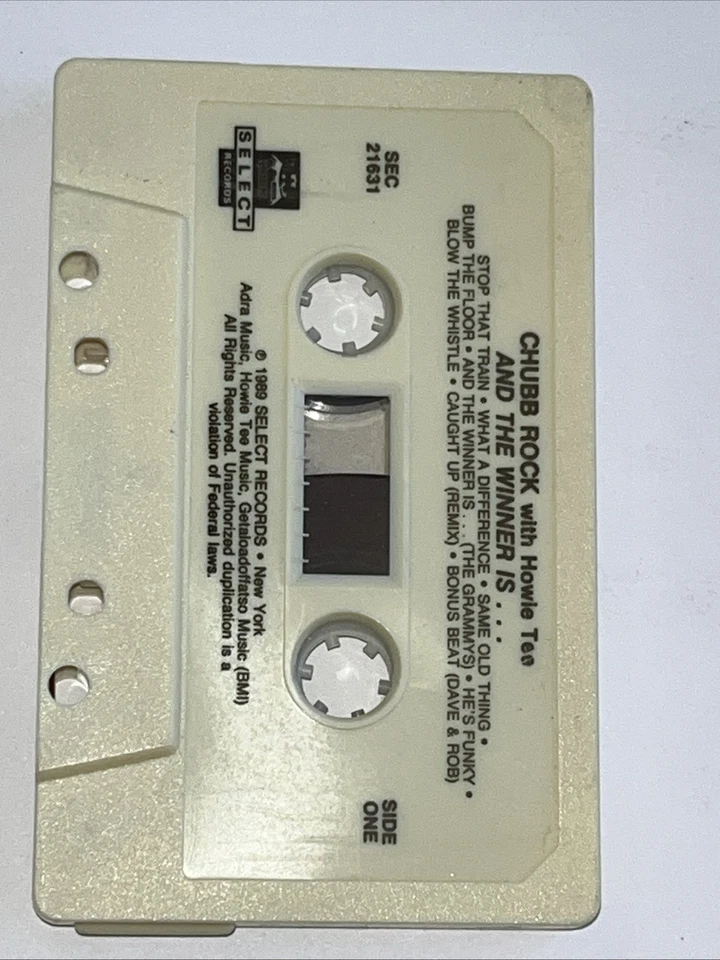 Chubb Rock Howie Tee And The Winner Is Rare Cassette Tape Hip-Hop Rap Works - Image 3 of 4