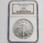 1991 Silver Eagle NGC MS69