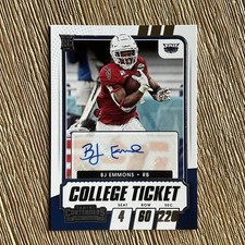 2021 Panini Contenders Draft Picks - College Ticket Autographs BJ Emmons #268