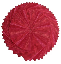 54 Reds Calico Fabric 5" Quilting Squares 100% Cotton Charm pack B