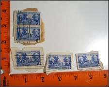 Lot of 5 Used 1949 3c Washington and Lee University Stamps Scott #982 Blue R1996