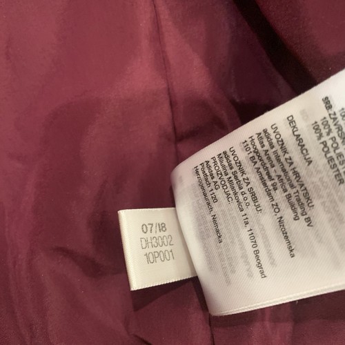 Adidas CLRDO Track Jacket DH3002 Womens XS Burgundy & Black Full Zip - Picture 6 of 13