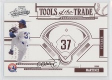 2005 Playoff Absolute Memorabilia Tools of the Trade Red Pedro Martinez HOF 0i6