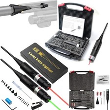 Green Red Laser Bore Sighter Collimator .177 to 12GA Caliber Sight Handgun Rifle