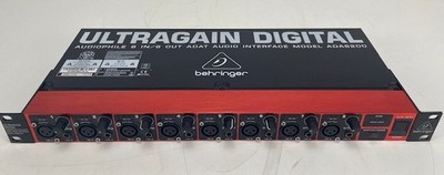 Behringer ADA 8200 Ultragain Digital Audiophile 8-channel A/D and D/A Audio Inte