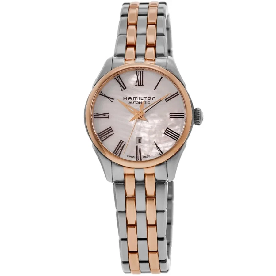 Nuevo reloj para mujer Hamilton Jazzmaster dama automático esfera madreperla H42225191