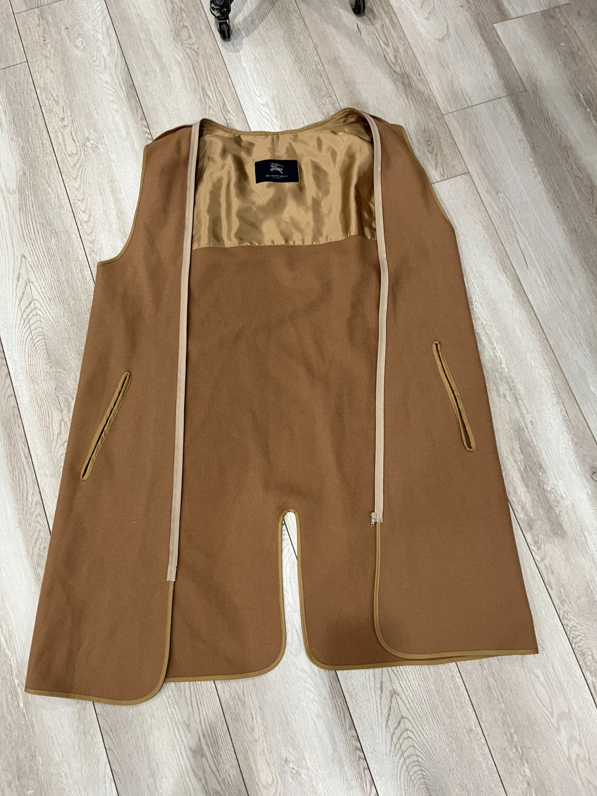 VTG Burberry Trench Coat 42L Men's w Insert Lining XL Big Tall Charity OVER image 2