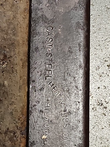 Henry Disston & Sons Cast Steel Philadelphia Back Saw RARE 22" Antique Tool - Picture 5 of 20