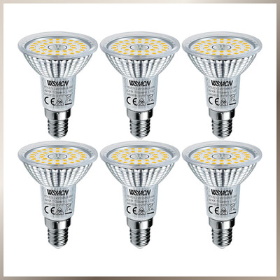 E14 LED Lampen 6,5W 4000K 770lm 6 Stück Neutralweiß Flimmerfrei R50