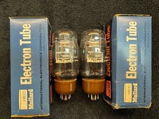 2 NOS NIB Matched Genalex Mullard KT66 Audio Tubes