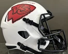 Isiah Pacheco Signed Helmet Full Size Replica Lunar White Chiefs Beckett COA NFL