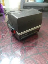 Vintage Polaroid Sun 600 LMS Instant Film Flash Land Black Camera With Strap