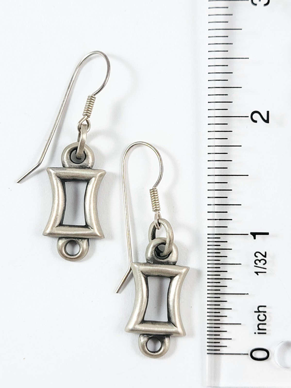 Brodsky Sterling Minamalist Rectangular  Earrings… - image 5