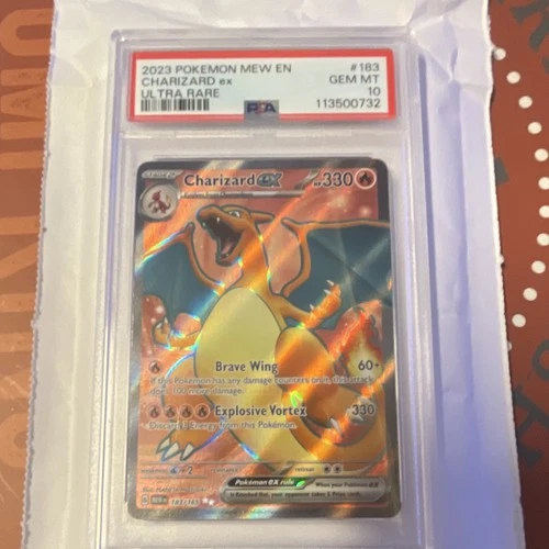 Pokemon TCG 2023 SV151 Charizard ex 183/165 Ultra Rare Holo PSA 10