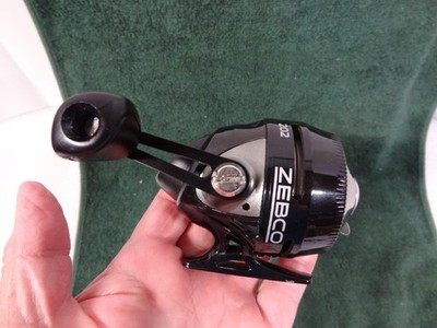 New ZEBCO 202 MBK GWC1 Spincast Fishing Reel Black / Silver
