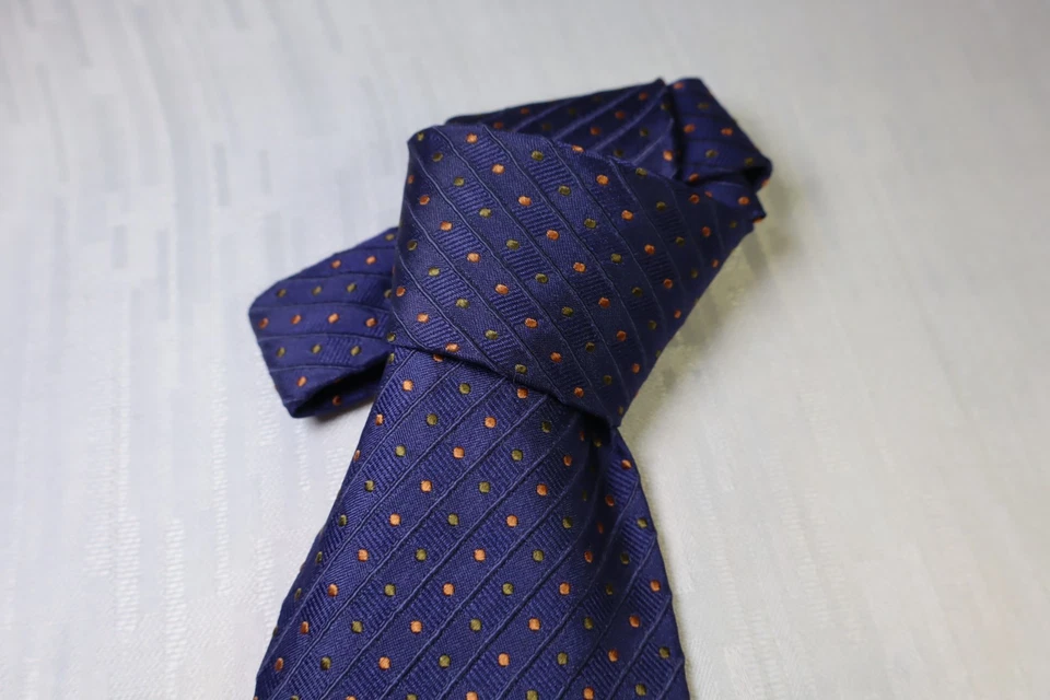 Corbata Les Copains 100% Seda Hecha en Italia Estilo Vintage Foto 3 de 4