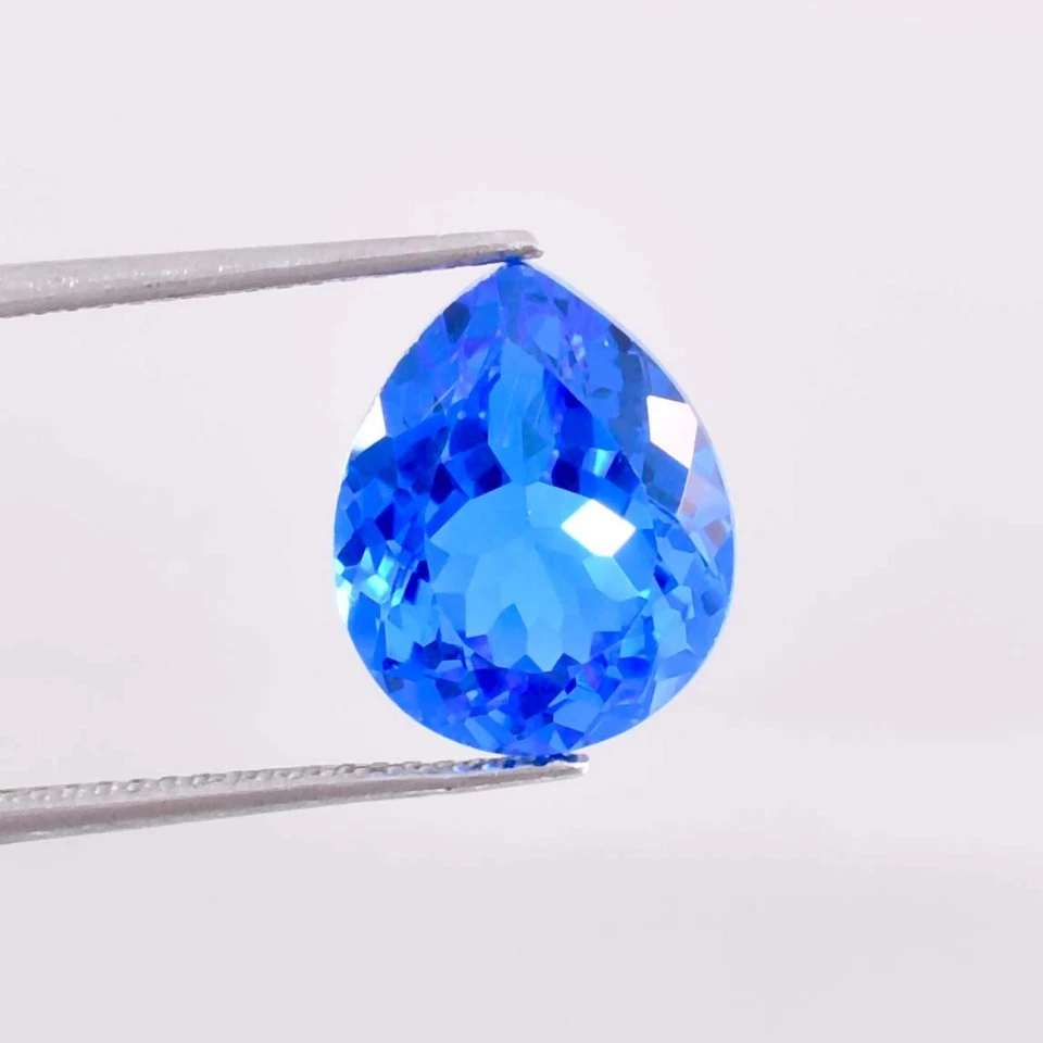 Flawless 15 x 13 MM Natural Lustrous Blue Tanzanite Loose Gemstone GIT Certified - Image 2 of 4