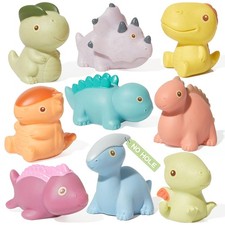 Bath Toys, Dinosaur 9 Pack  Sealed, No Hole  Mold Free Bath Toys Design  S...