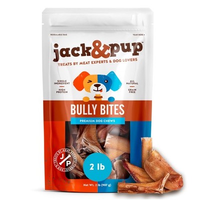 Bully Bites (2 LB Bag), Small Bully Sticks for Small Dogs, 1-3 Inch Chews for...