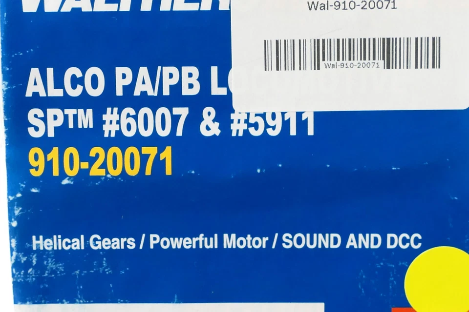 Walthers 910-20071 HO DCC Sound Locomotive Southern Pacific 6007 5911 PA PB - Image 3 of 4