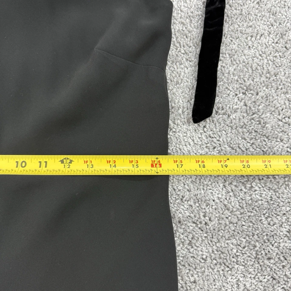 Vestido De Colección Lauren Ralph Lauren Para Mujer 10 Terciopelo Cuello Corbata Capricho Formal Seda Foto 4 de 4