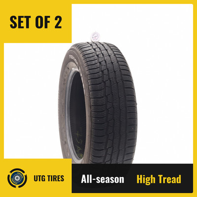 Set of (2) Used 225/65R17 Nokian Encompass AW01 106H - 9.5/32