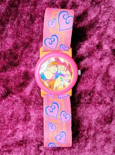 Vintage 1990's Timex Disney's Hercules Pink Kids Watch
