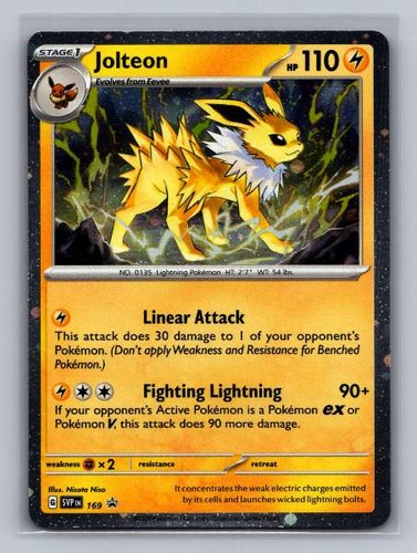 Jolteon 169 Scarlet & Violet Promos Holo NM Pokemon TCG