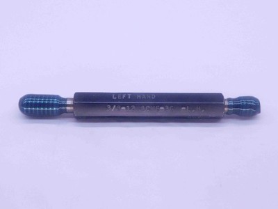 3/8 12 ACME 3G LEFT HAND THREAD PLUG GAGE .375 GO NO GO PDS= .3333 & .3391 NA-3G