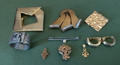 Konvolut 9 kleine Modeschmuck