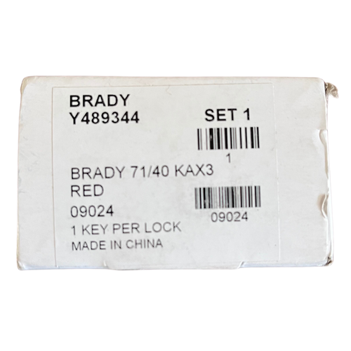 Brady Lockout Vorhängeschloss: gleichschließend - 3er Pack #105886 - Bild 3 von 3