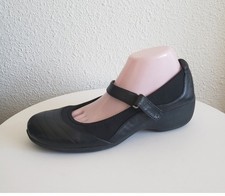 Naturalizer Women Black Leather Mary Jane Ajustable Straps Comfy Shoes