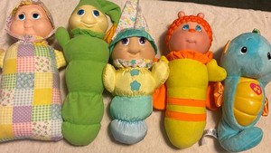 Vintage Gloworms Globaby Globutterfly Seahorse Lot (5)  AS IS PARTS 