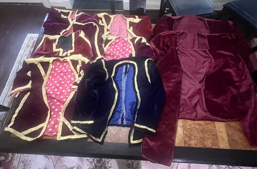 Lot of (9) Costume Coats/Jackets, Velour, Kids/Adult Sizes, Theatre Productions?