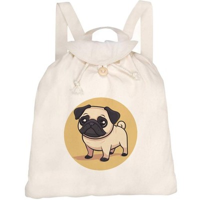 Canvas-Rucksack / Backpack ''Cute Pug Standing'' (RK00035890)