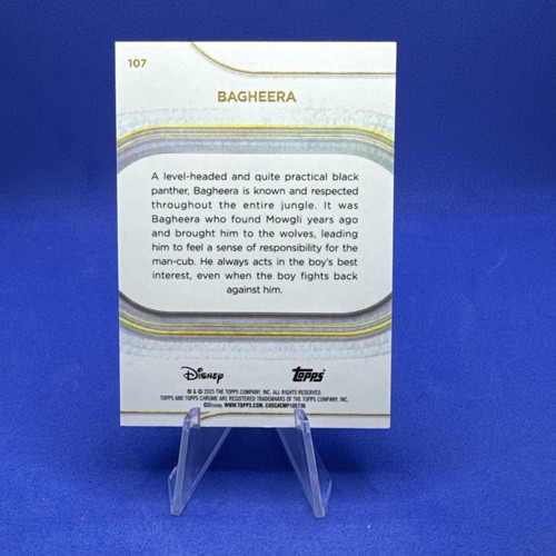 2025 Topps Chrome Disney Bagheera Yellow Mini-Diamonds #107 - Jungle Book - Bild 2 von 2