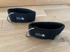 2er Set Fußschlaufen gepolstert für Kabelzug Fitness Knöchelriemen Fußmanschette