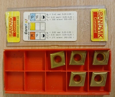 5 x Sandvik CCMT 12 04 04-UF  4015