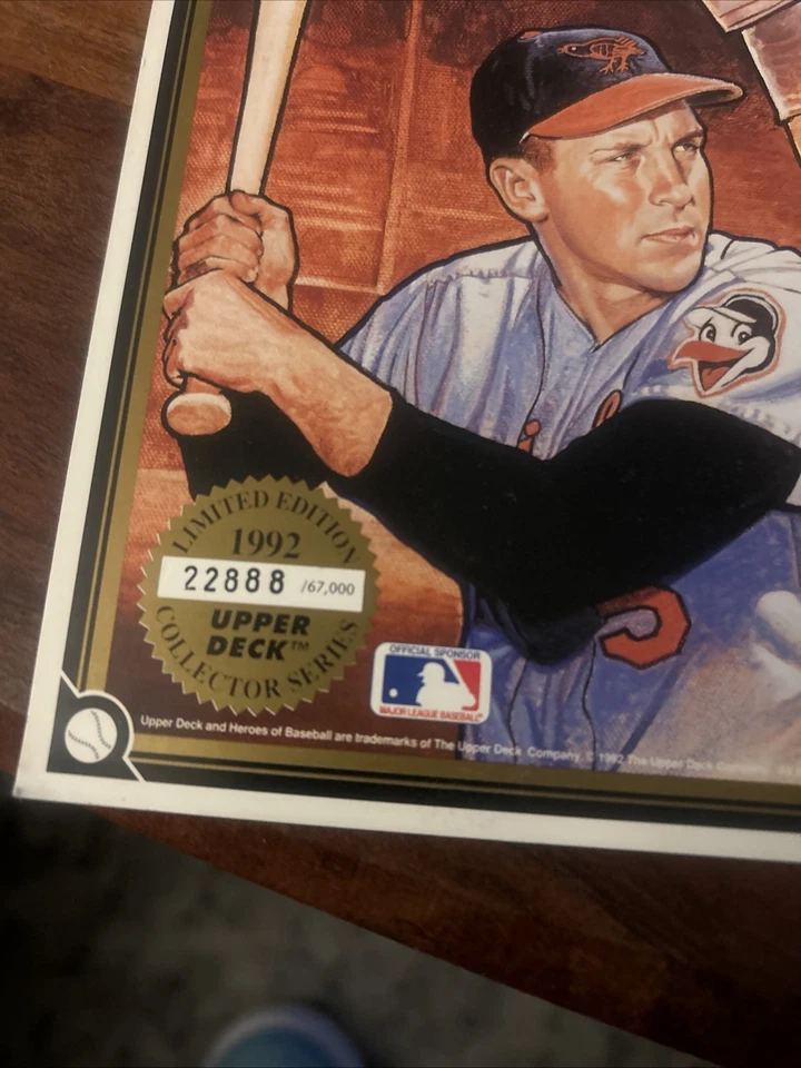 1992 Upper Deck Heroes of Baseball All Star Game Commemorative Sheet  #L22888 - Image 2 of 4