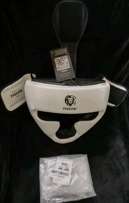 Fighter MMA Face Protector Sparring Headgear White Size L/XL Brand New In Bag